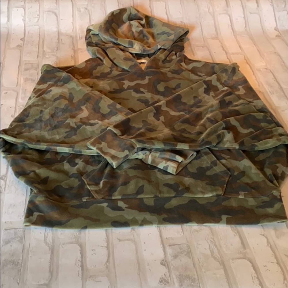 American Eagle Velvet Dolman Sleeve Hoodie